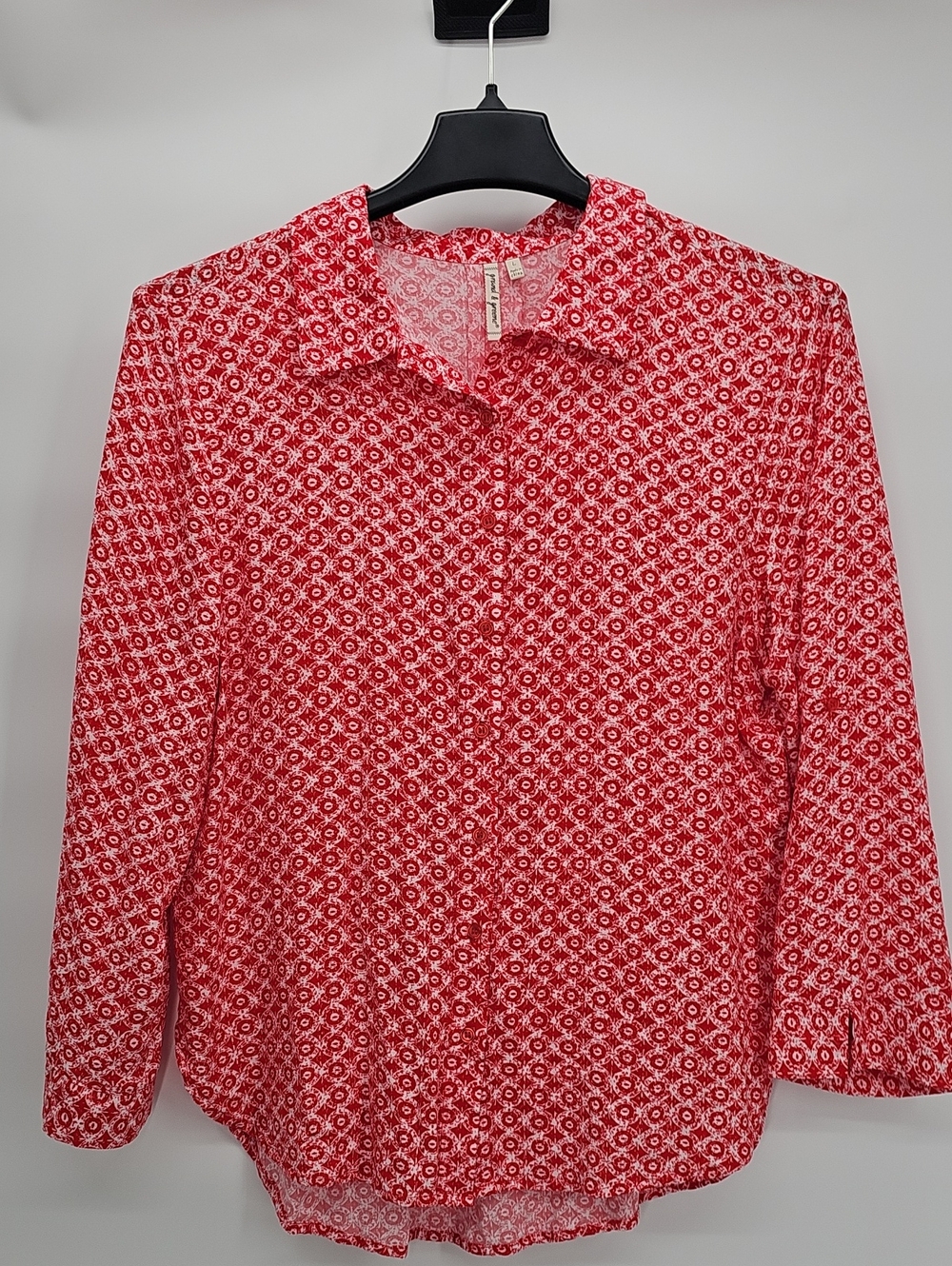 grand & greene Red Printed Shirt Large